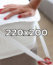 Ochraniacz/Podkład na materac 100% Wodoodporny, nieprzemakalny 220x200