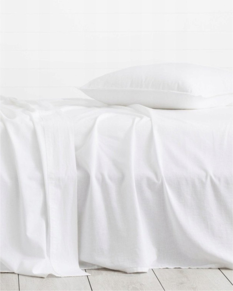 Płócienne prześcieradło hotelowe 240x260 cm, 100% płótno bawełniane 150 g