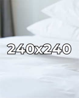 Płócienne prześcieradło hotelowe 240x260 cm, 100% płótno bawełniane 150 g