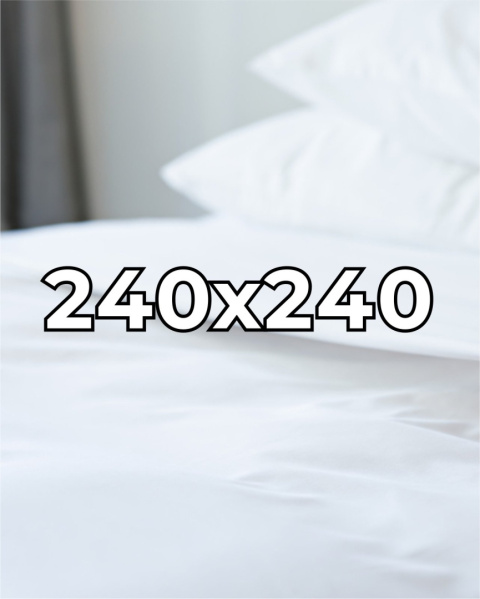 Płócienne prześcieradło hotelowe 240x260 cm, 100% płótno bawełniane 150 g