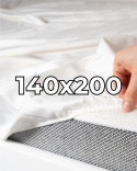 Płócienne prześcieradło hotelowe z gumką 140x200 cm, 100% bawełna 150g
