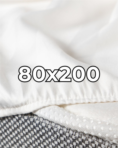 Satynowe prześcieradło hotelowe z gumką 80x200 cm, 100% bawełna 150 g