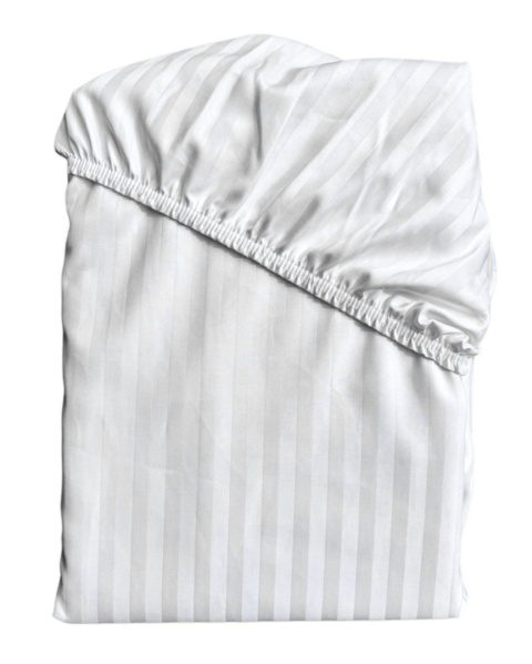 Prześcieradło hotelowe z gumką 80x200 cm Adamaszek 100% bawełna