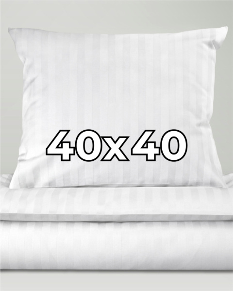 Poszewka hotelowa na poduszkę 40x40 cm Adamaszek
