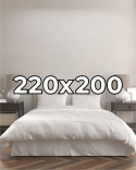 Poszwa hotelowa na kołdrę 220x200 cm Płótno bawełniane