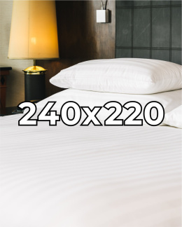 Poszwa hotelowa bawełniana 240x220 cm Adamaszek
