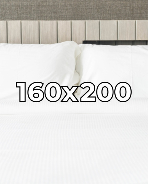 Prześcieradło hotelowe tradycyjne Adamaszek 160x200 cm,  100% bawełna 145 g