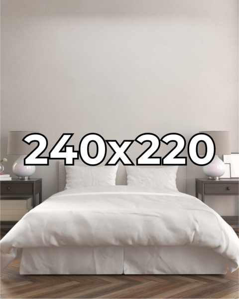 Poszwa hotelowa na kołdrę 240x220 cm Płótno bawełniane