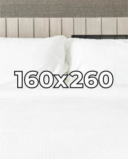 Prześcieradło hotelowe Adamaszek 160x260 cm,  100% bawełna 145 g