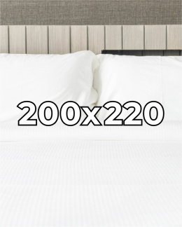Prześcieradło hotelowe Adamaszek 200x220 cm,  100% bawełna 145 g
