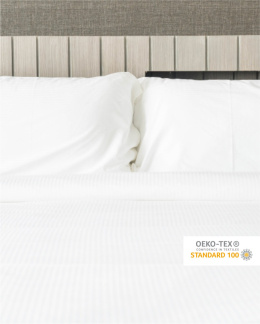 Prześcieradło hotelowe Adamaszek 240x240 cm,  100% bawełna 145 g