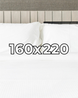 Prześcieradło hotelowe Adamaszek 160x220 cm,  100% bawełna 145 g