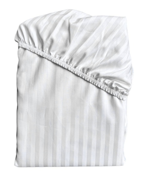 Prześcieradło hotelowe z gumką 160x200 cm Adamaszek 100% bawełna