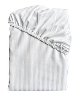 Prześcieradło hotelowe z gumką 180x200 cm Adamaszek 100% bawełna