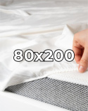 Płócienne prześcieradło hotelowe z gumką 80x200 cm, 100% bawełna 150g