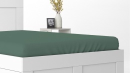 Przescieradło z gumką Jersey 90x200 , butelkowa zieleń