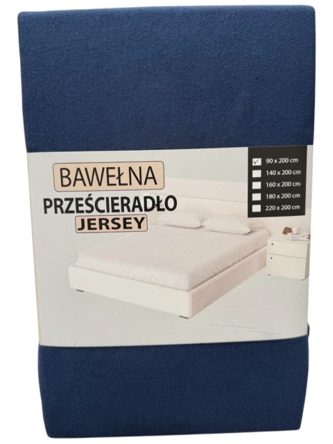 Przescieradło z gumką Jersey 90x200