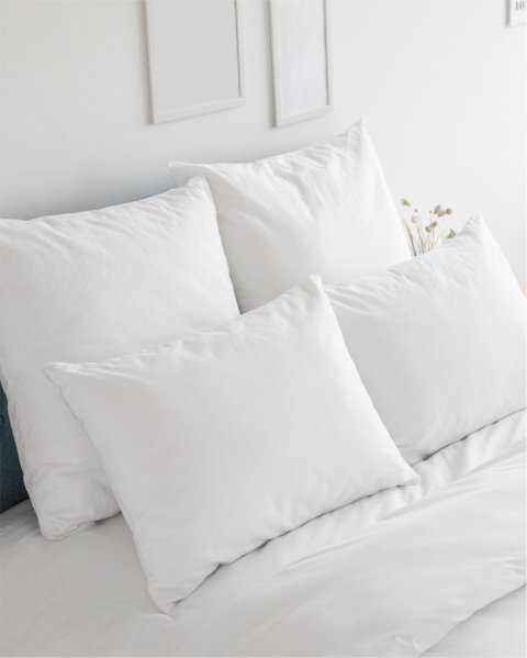 Satynowa poszewka hotelowa na poduszkę 70x70 cm, 100% bawełna