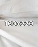Satynowe prześcieradło hotelowe 160x220 cm, 100% płótno bawełniane 150 g