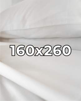 Satynowe prześcieradło hotelowe 160x260 cm, 100% płótno bawełniane 150 g