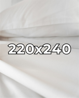 Satynowe prześcieradło hotelowe 220x240 cm, 100% płótno bawełniane 150 g