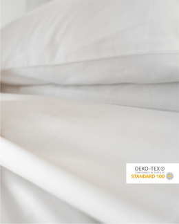 Satynowe prześcieradło hotelowe 240x240 cm, 100% płótno bawełniane 150 g