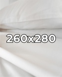 Satynowe prześcieradło hotelowe 260x280 cm, 100% płótno bawełniane 150 g