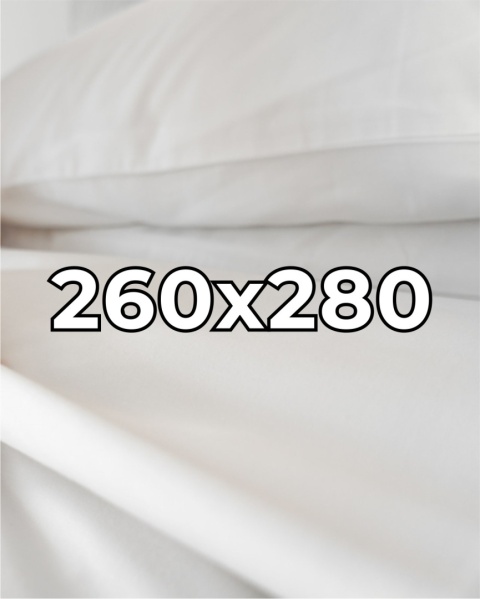 Satynowe prześcieradło hotelowe 260x280 cm, 100% płótno bawełniane 150 g