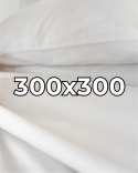 Satynowe prześcieradło hotelowe 300x300 cm, 100% płótno bawełniane 150 g