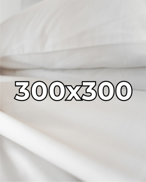 Satynowe prześcieradło hotelowe 300x300 cm, 100% płótno bawełniane 150 g