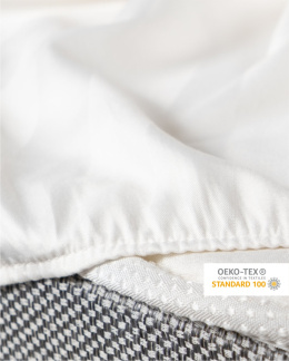 Satynowe prześcieradło hotelowe z gumką 220x200 cm, 100% bawełna 150 g