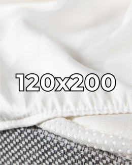 Satynowe prześcieradło hotelowe z gumką 120x200 cm, 100% bawełna 150 g