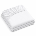 Płócienne prześcieradło hotelowe z gumką 200x200 cm, 100% bawełna 150g