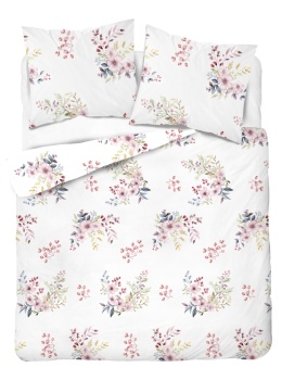 Pościel 180x200 + 2 poszewki | 100% bawełna | Kwiat jabłoni