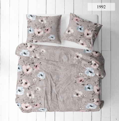 Pościel 220x200 + 2 poszewki | 100% bawełna | Kwiaty