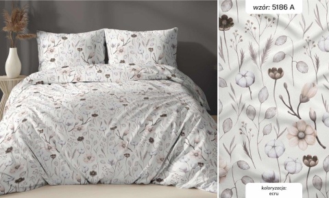 Pościel 220x200 + 2 poszewki | 100% bawełna | ECRU