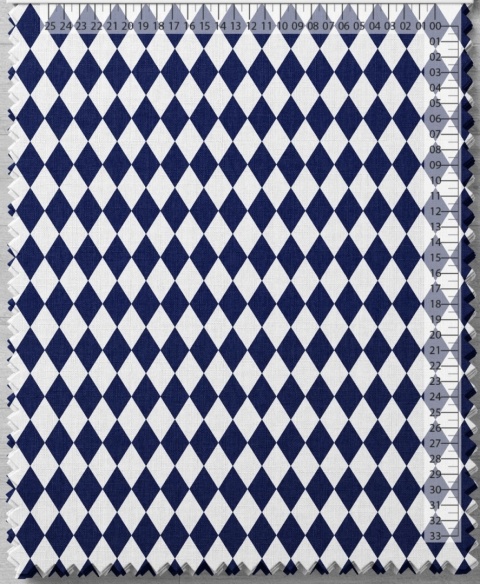 Pościel 160x220 + 2 poszewki | 100% bawełna | białe / niebieskie romby