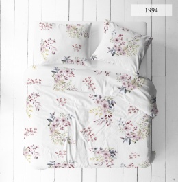 Pościel 220x240 + 2 poszewki | 100% bawełna | Kwiat jabłoni w bieli