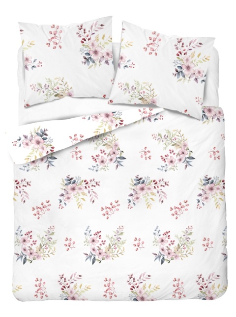 Pościel 220x240 + 2 poszewki | 100% bawełna | Kwiat jabłoni w bieli