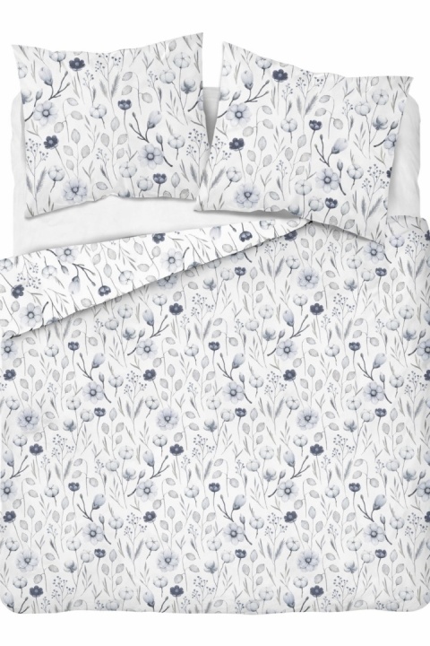 Pościel 220x240 + 2 poszewki | 100% bawełna | Kwiaty błękit