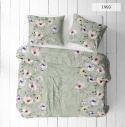 Pościel 220x240 + 2 poszewki | 100% bawełna | Kwiaty kolor