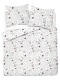 Pościel 220x240 + 2 poszewki | 100% bawełna | kwiaty ecru 5186 A