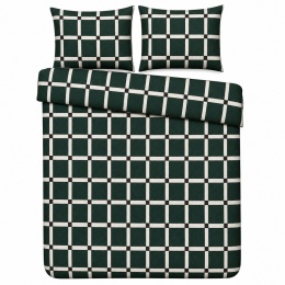 Pościel 140x200 + 2 poszewki | 100% bawełna | zielona zapałka