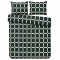 Pościel 140x200 + 2 poszewki | 100% bawełna | zielona zapałka