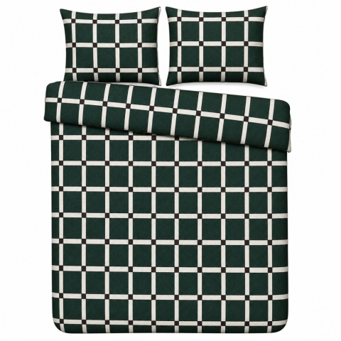 Pościel 160x220 + 2 poszewki| 100% bawełna | zielona zapałka