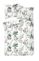 Pościel 160x220 + 2 poszewki| 100% bawełna | Zielona gałązka 4835 B