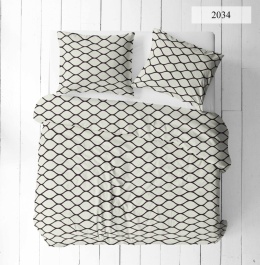 Pościel 200x200 + 2 poszewki | 100% bawełna | 2034 plecionka ecru