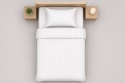 Pościel hotelowa ADAMASZEK 1 cm 140x200 + 50x70 | Zakładka hotelowa | 100% bawełna
