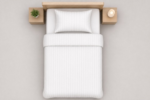 Pościel hotelowa ADAMASZEK 2 cm 140x200 + 50x70 | Zakładka hotelowa | 100% bawełna