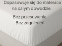 Prześcieradło z gumką bawełna płótno na materac o długości 220 cm – różne rozmiary